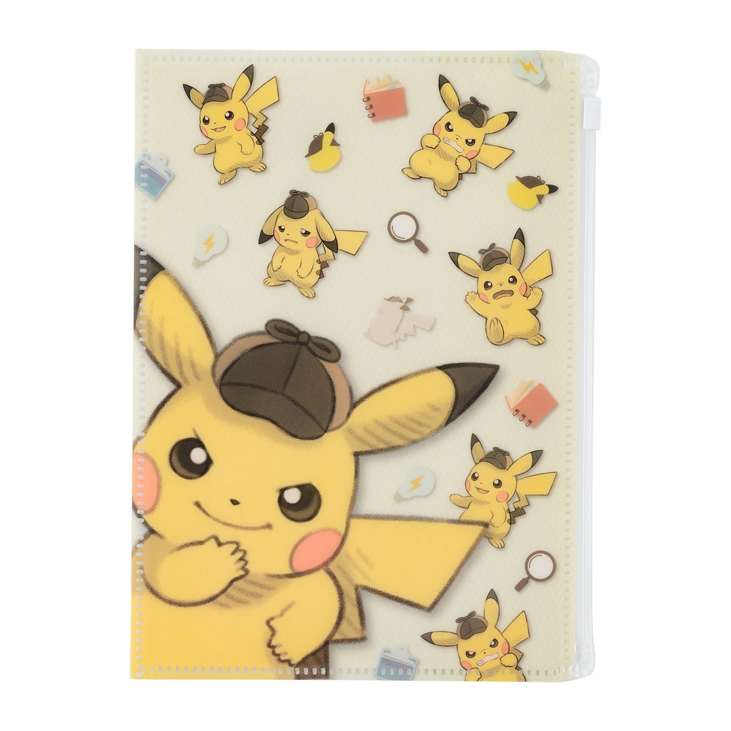 The Return of Detective Pikachu notebook with pocket cover, featuring Pikachu, from Japan