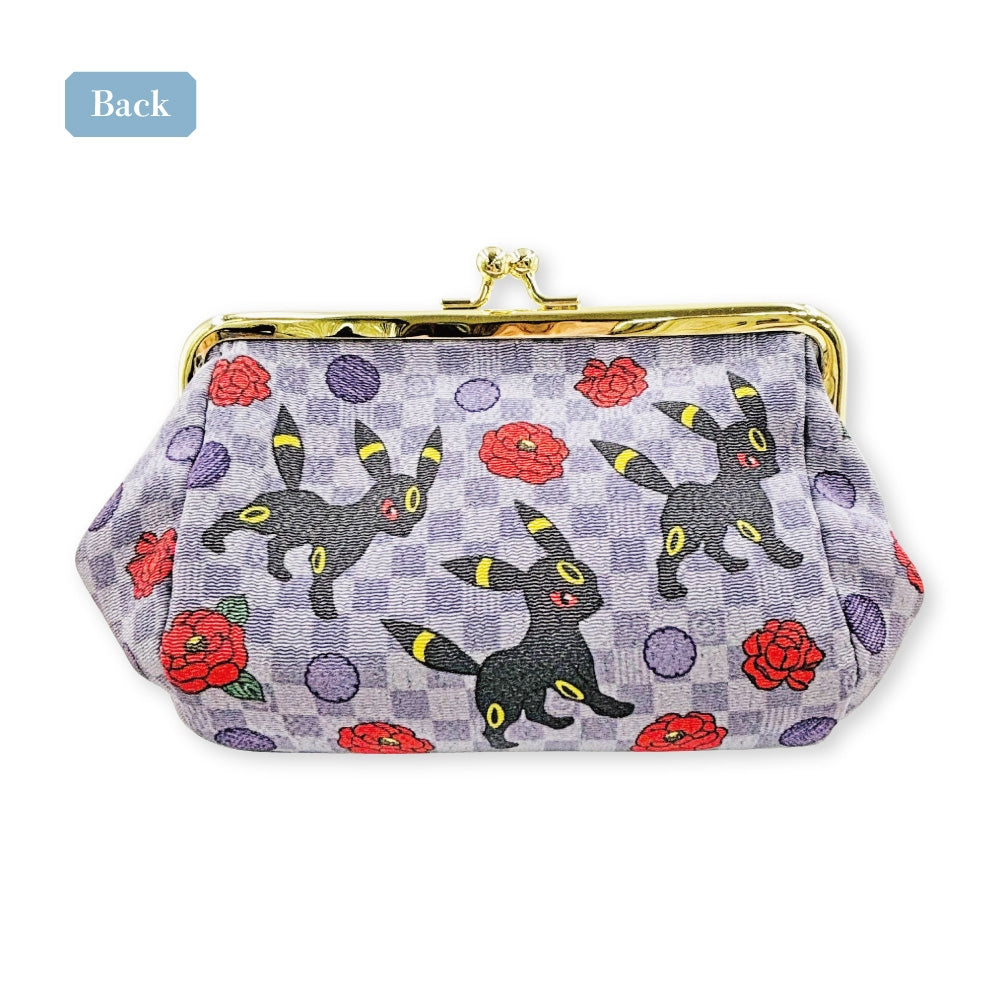 Clasp pouch Japanese pattern Blacky