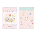 Clear file with envelope Pokepiece Flower series