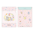 Pokemon Clear File with Pokepiece Flower series design from Japan, featuring colorful anime artwork