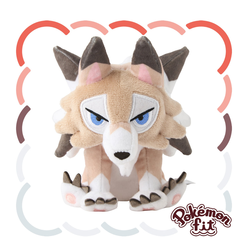 Pokémon 745 Plush fit Lugargan from Japan, cute pose
