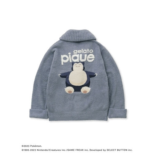 [gelato pique] [Unisex] Baby moco jacquard shawl cardigan navy S-M/M-L