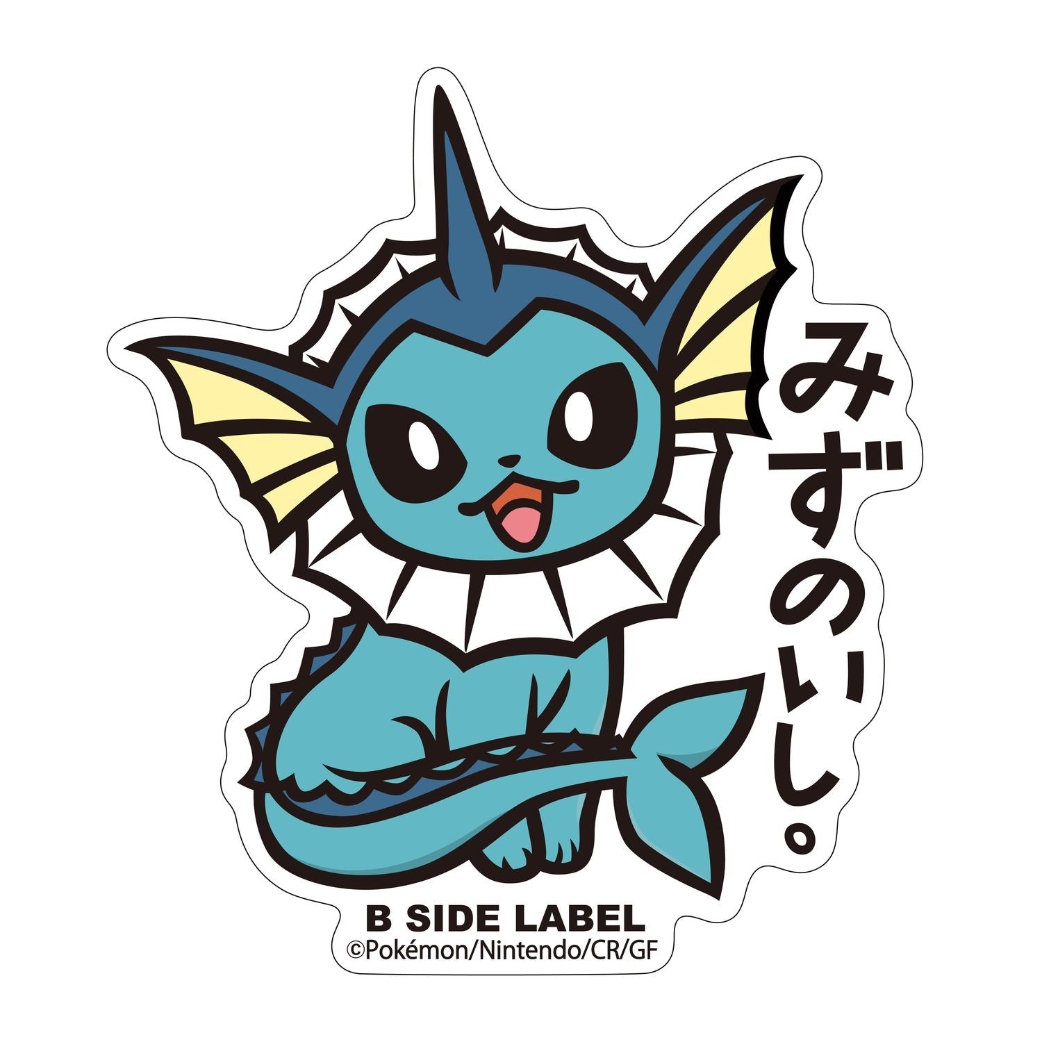 B-SIDE LABEL Pokemon Sticker 134, colorful anime design, from Japan