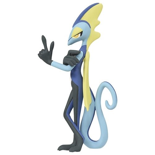 Detailed Inteleon figure, part of Pokemon collection from Japan