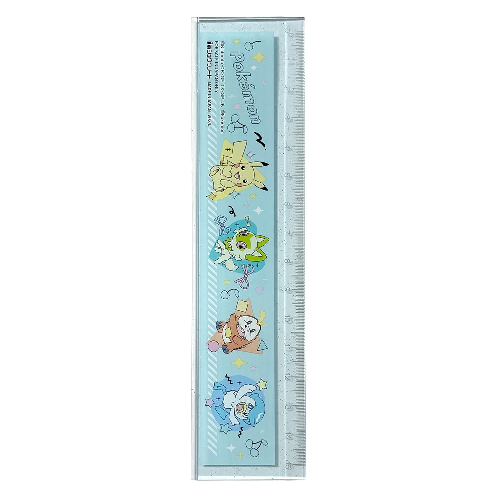 Official Pokemon Center Japan Ruler, 4x16x0.25cm, collectible item with unique design from Japan