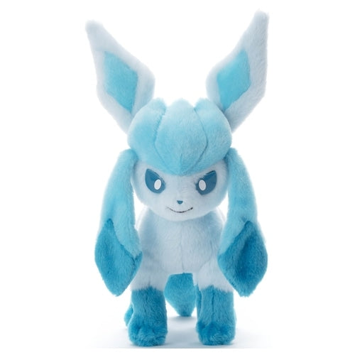 I chose you! Pokemon Get Plush Glaceon from Japan, cute Glaceon face detail