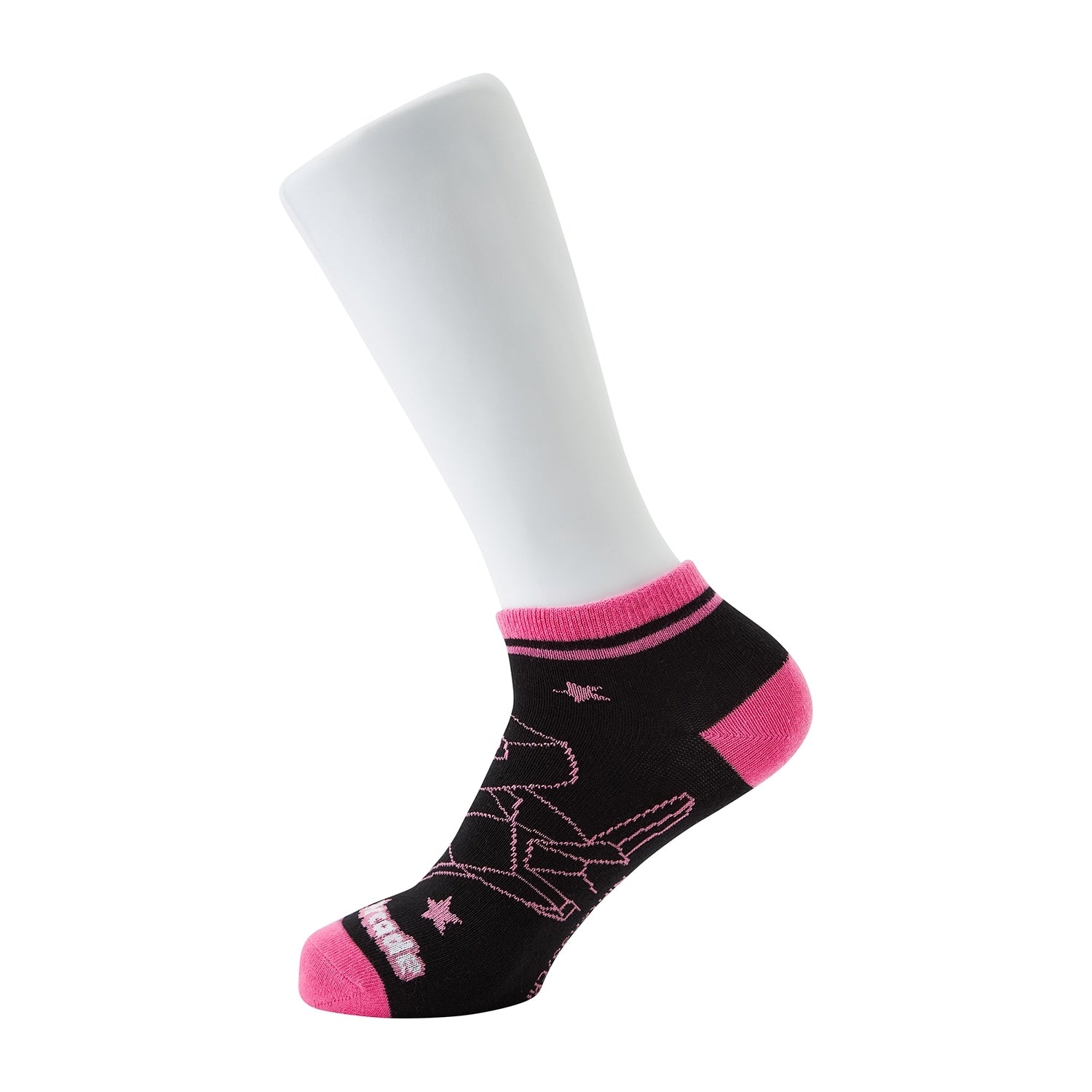 [Choice] Short socks Night Arcade Polygon (23-25cm)