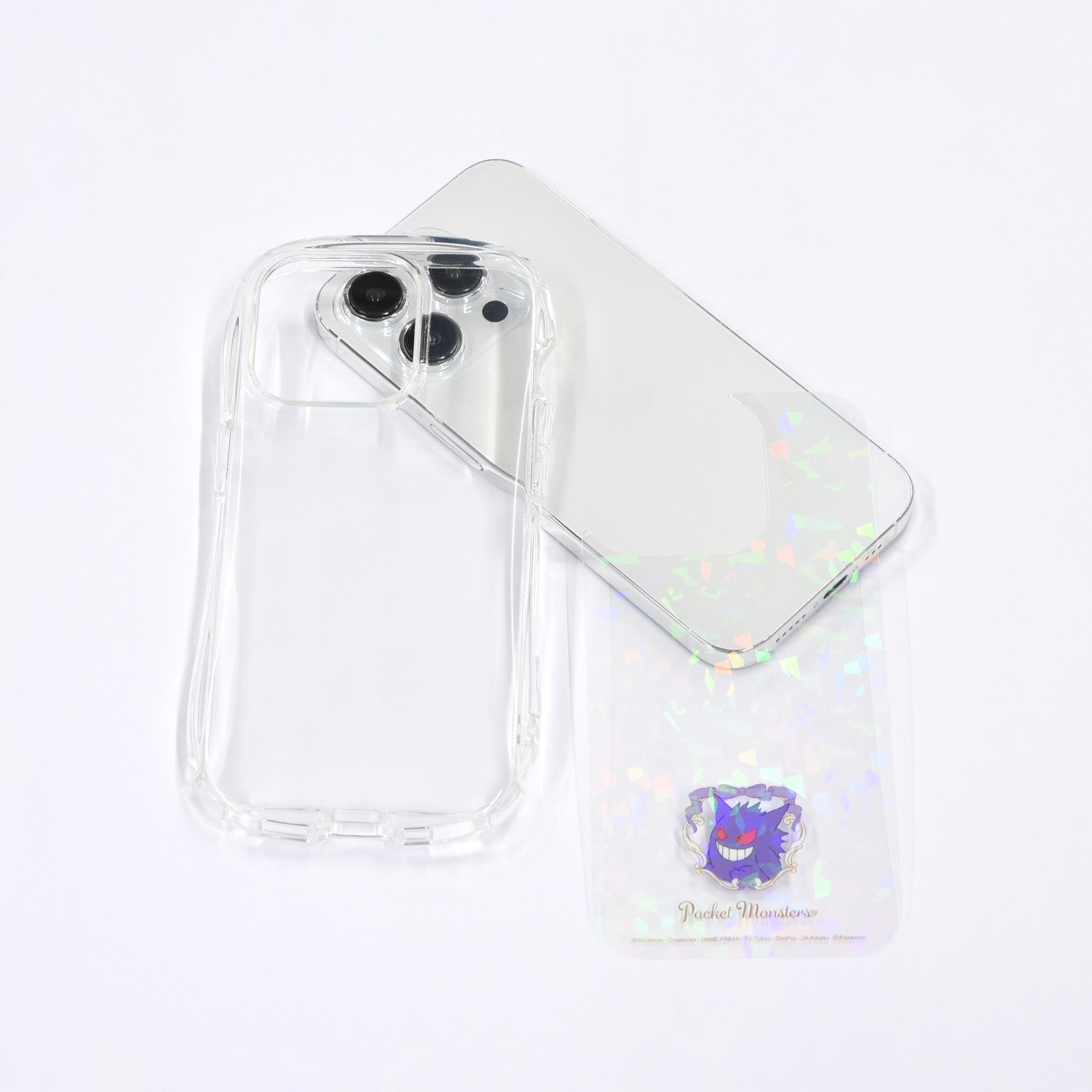 Crystal clear case for iPhone15/14/13 Gengar