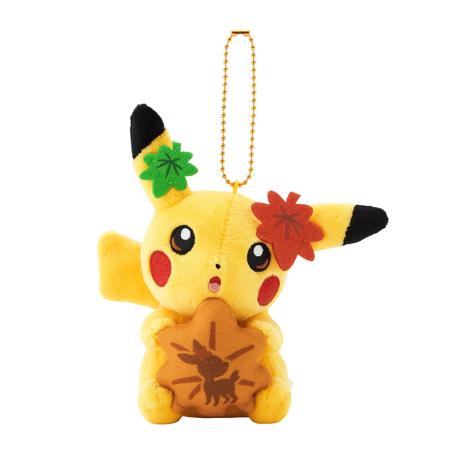 Mascot Pikachu plushie from Japan with Momiji Manju design