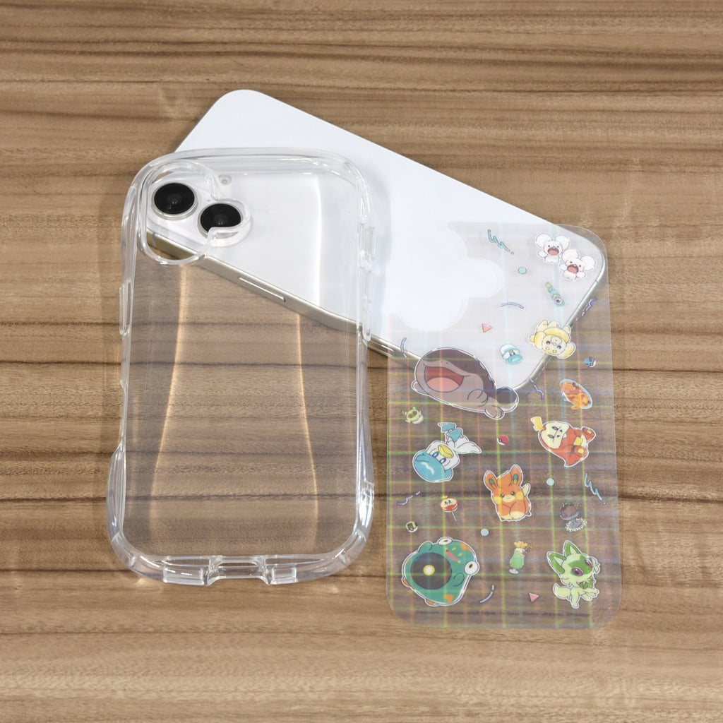 Crystal clear case compatible with iPhone16 Paldea region