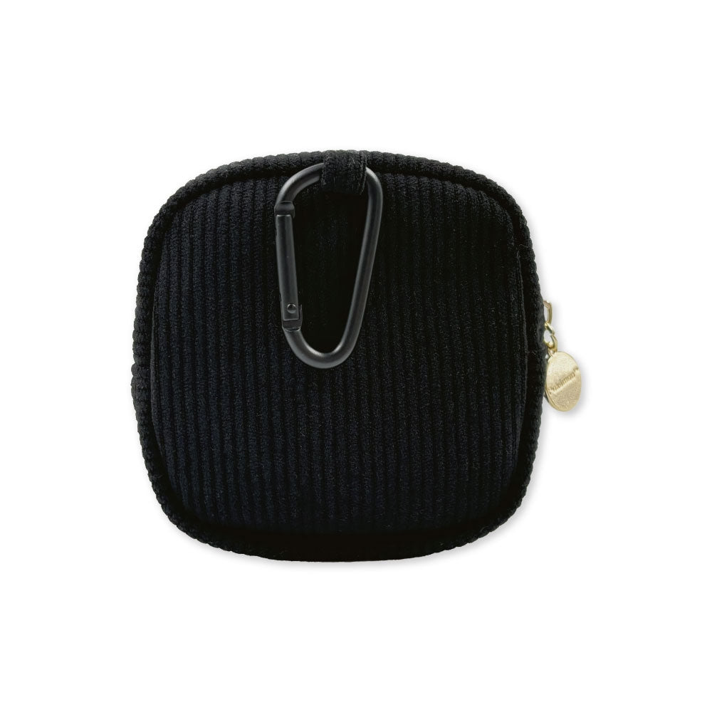 Mini pouch with carabiner fluffy Sagara Blacky