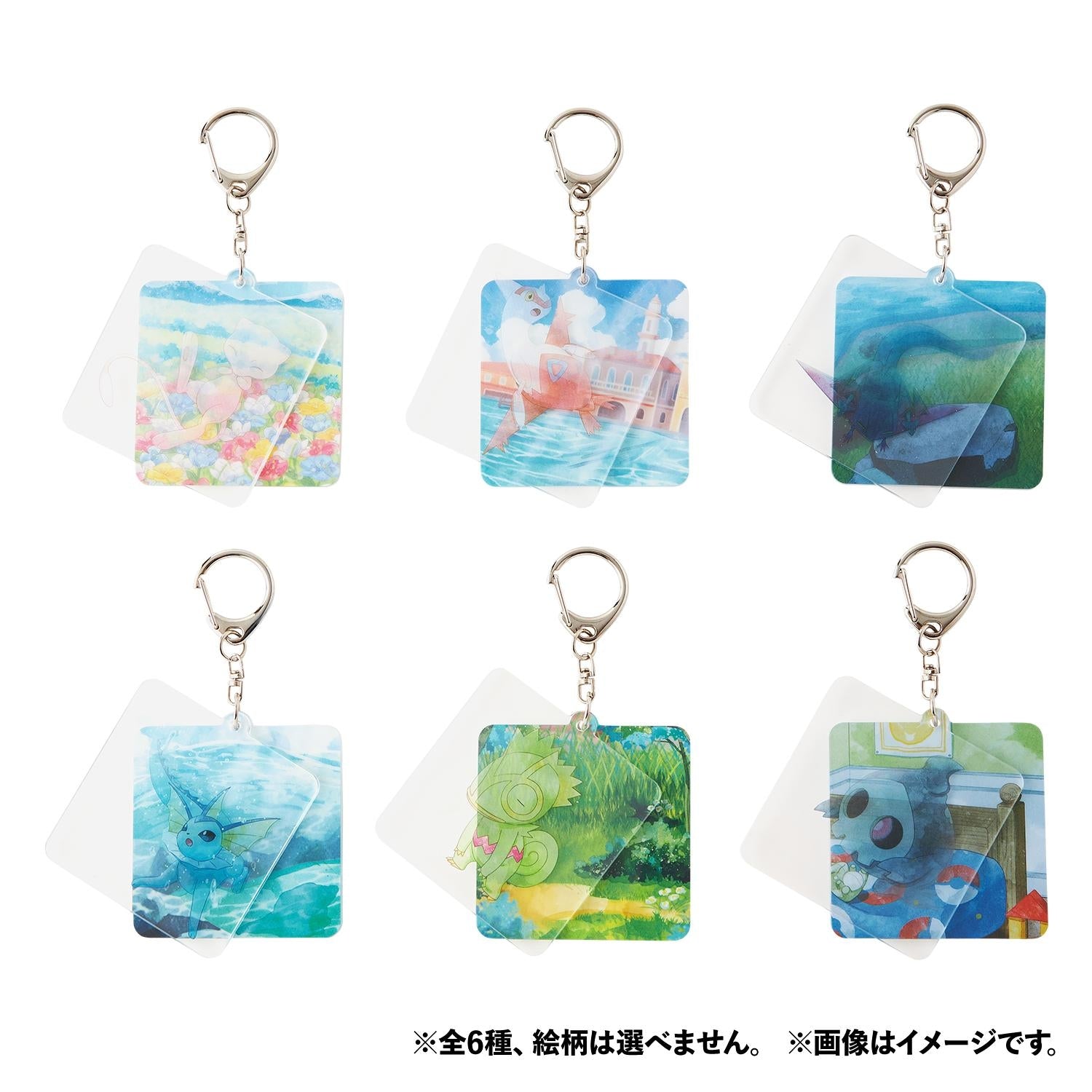 Pokemon Acrylic Keychain with vibrant colors from Japan