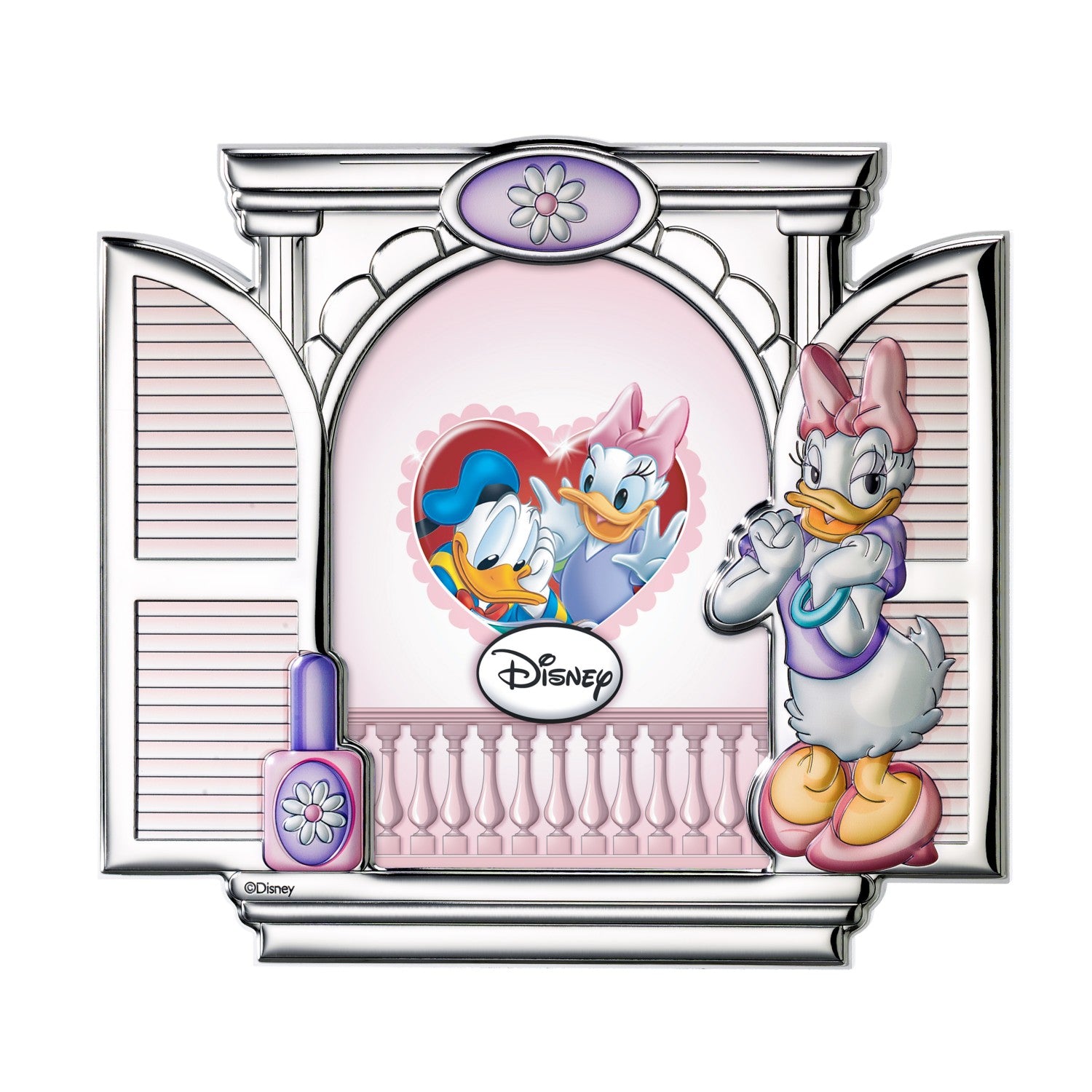 [Directly imported from Italy] VALENTI photo frame silver processing Daisy duck (window) D265 4LRA 13x18cm 2L size