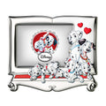 [Directly imported from Italy] VALENTI photo frame silver processing 101 Dalmatians (family) D271 4L 13x18cm 2L size