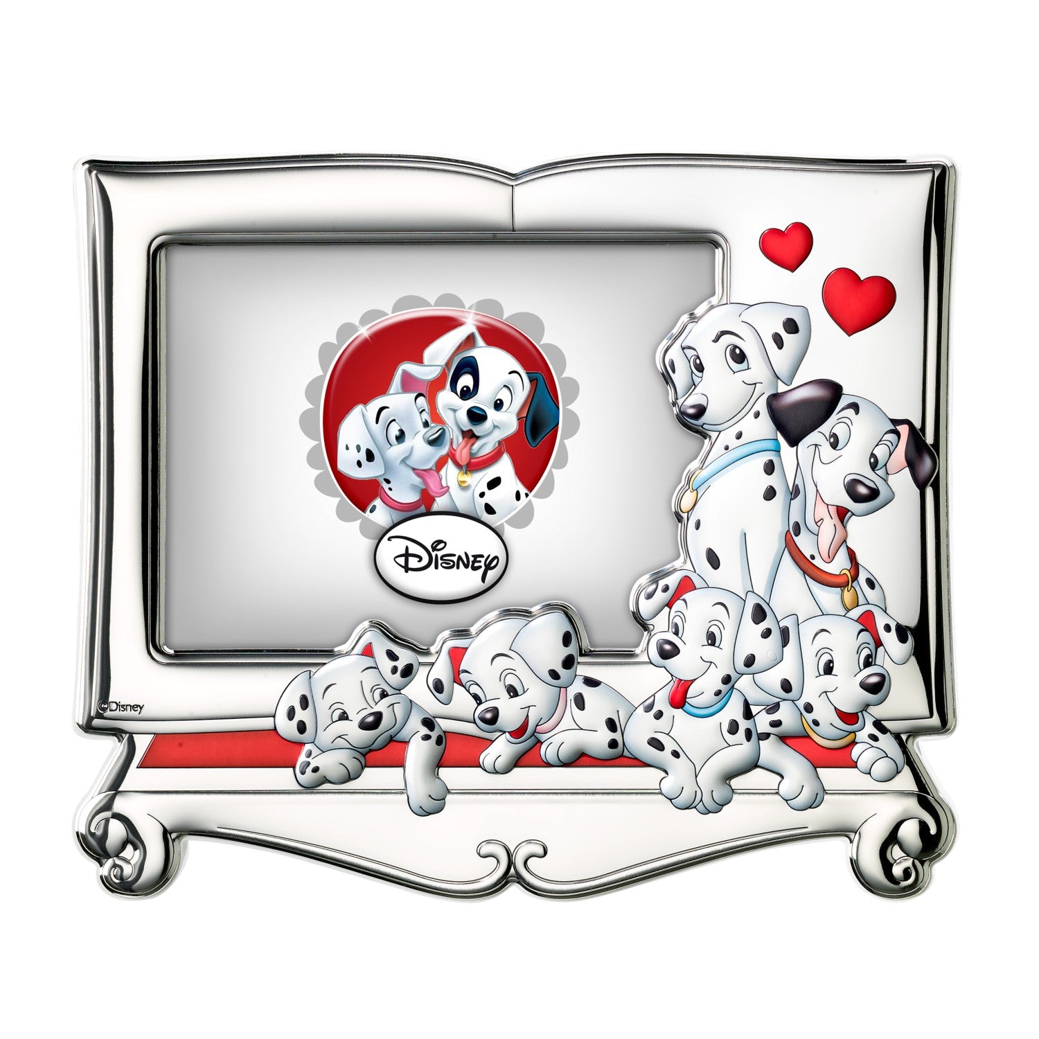 [Directly imported from Italy] VALENTI photo frame silver processing 101 Dalmatians (family) D271 4L 13x18cm 2L size