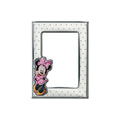 [Directly imported from Italy] VALENTI photo frame silver processing Minnie Mouse (dot pattern) D299 3LRA 9x13cm L size