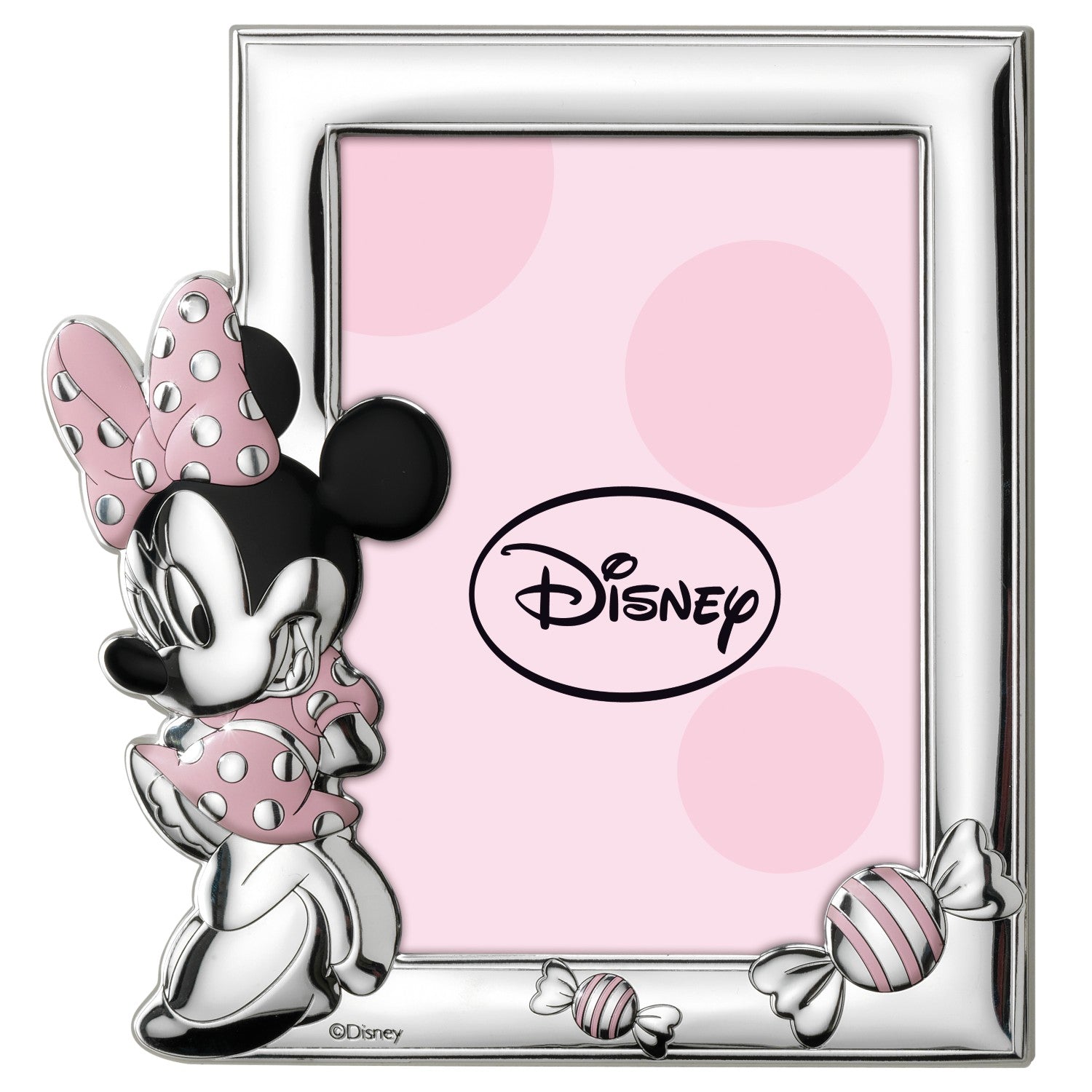 [Directly imported from Italy] VALENTI photo frame silver processing Minnie Mouse (candy) D100 4LRA 13x18cm 2L size