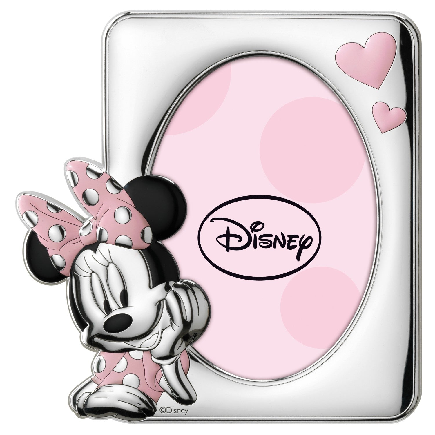 [Directly imported from Italy] VALENTI photo frame silver processing Minnie Mouse (heart) D101 4LRA 13x18cm 2L size