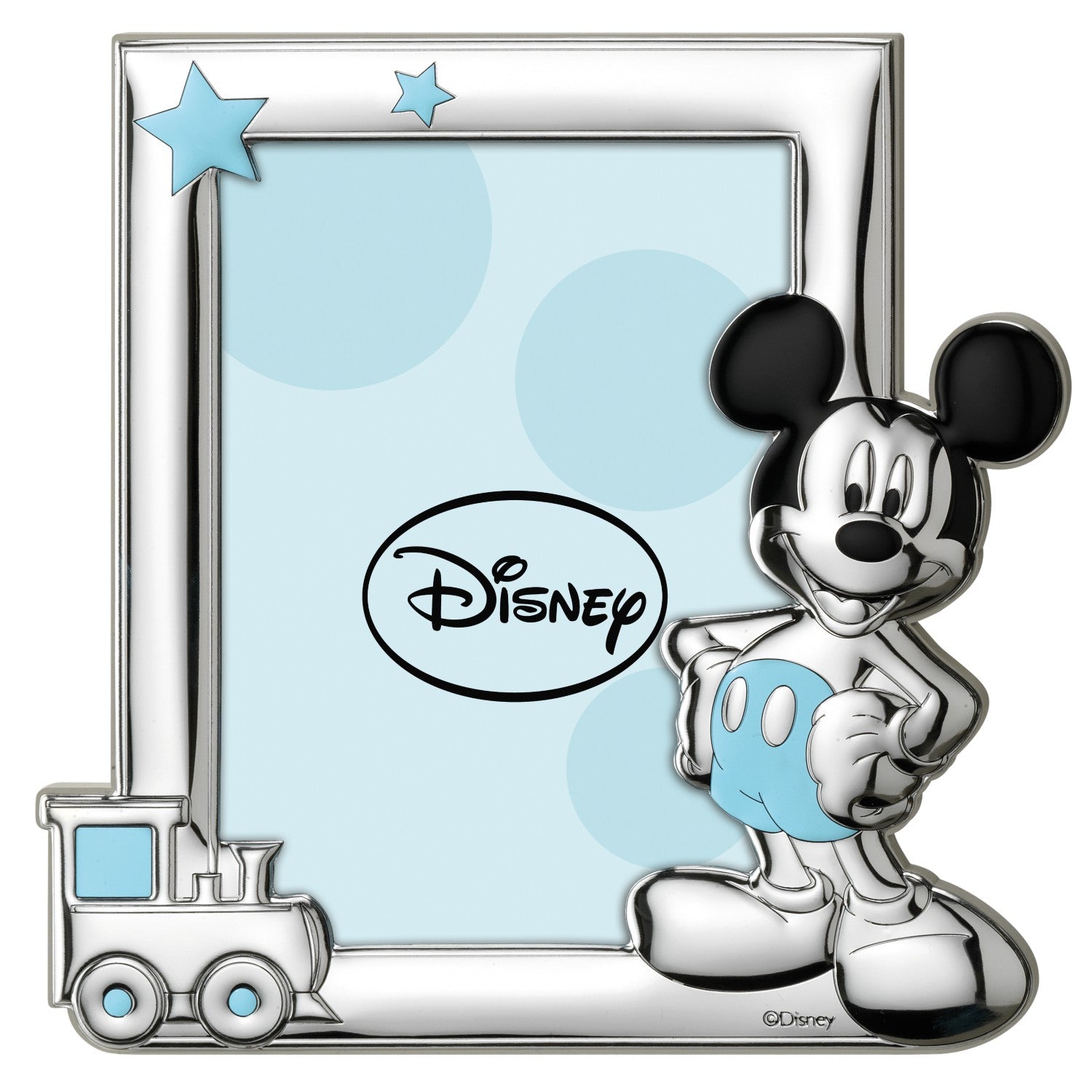 [Directly imported from Italy] VALENTI photo frame silver processing Mickey Mouse (locomotive) D102 4LC 13x18cm 2L size