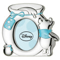 [Directly imported from Italy] VALENTI Photo Frame Silver Processed Winnie the Pooh Blue (Honey Pot) D105 3XLC 10x15cm Postcard Size