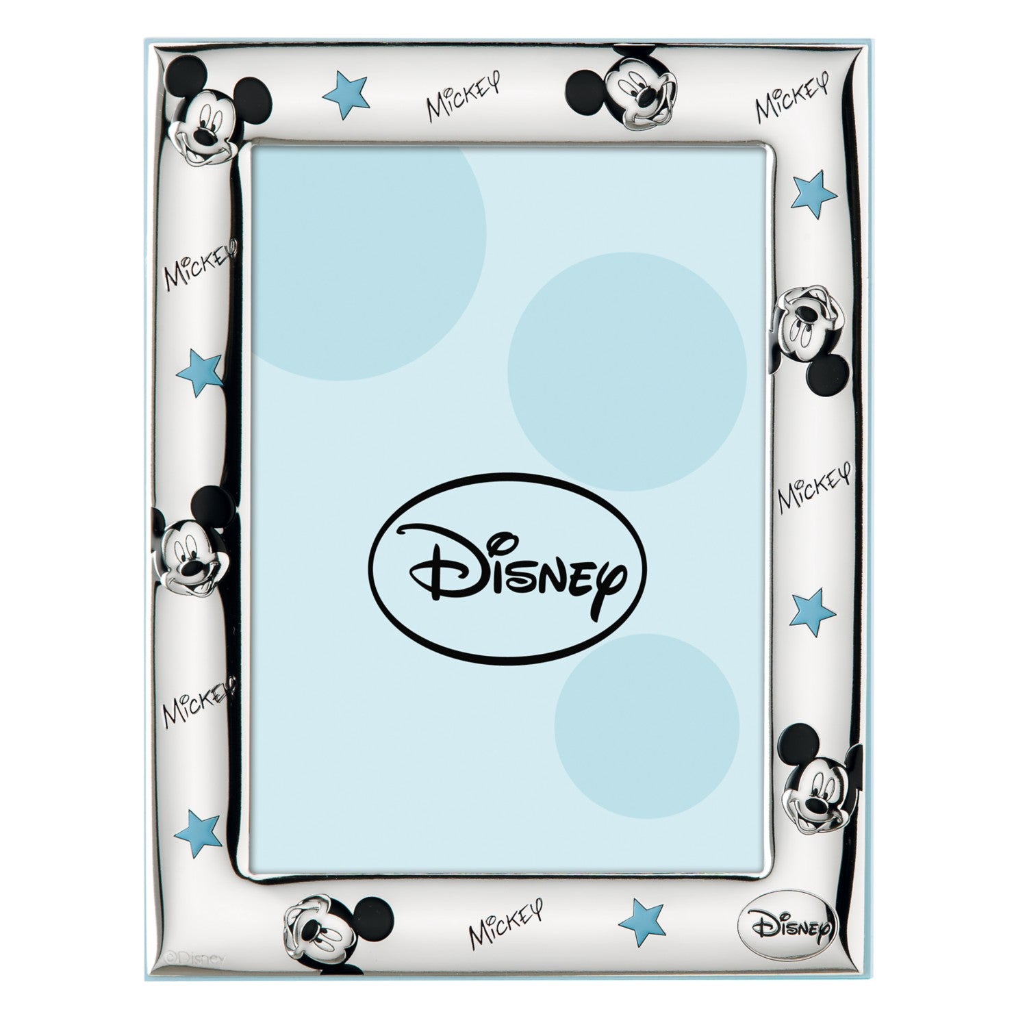 [Directly imported from Italy] VALENTI photo frame silver processing Mickey Mouse (multi-pattern) D130 4LC 13 x 18cm 2L size