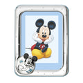 [Directly imported from Italy] VALENTI photo frame silver processing Mickey Mouse (medal) D150 3LC 9x14cm L size