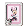 [Directly imported from Italy] VALENTI photo frame silver processing Minnie Mouse (medal) D155 3LRA 9x13cm L size