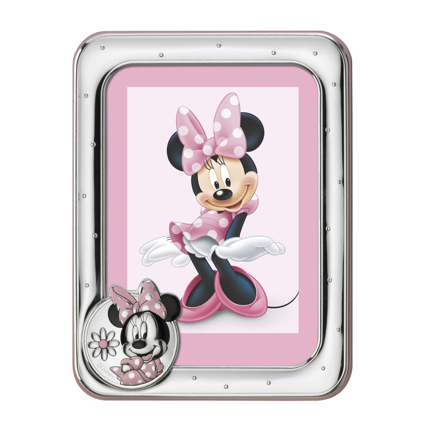 [Directly imported from Italy] VALENTI photo frame silver processing Minnie Mouse (medal) D155 4LRA 13x18cm 2L size