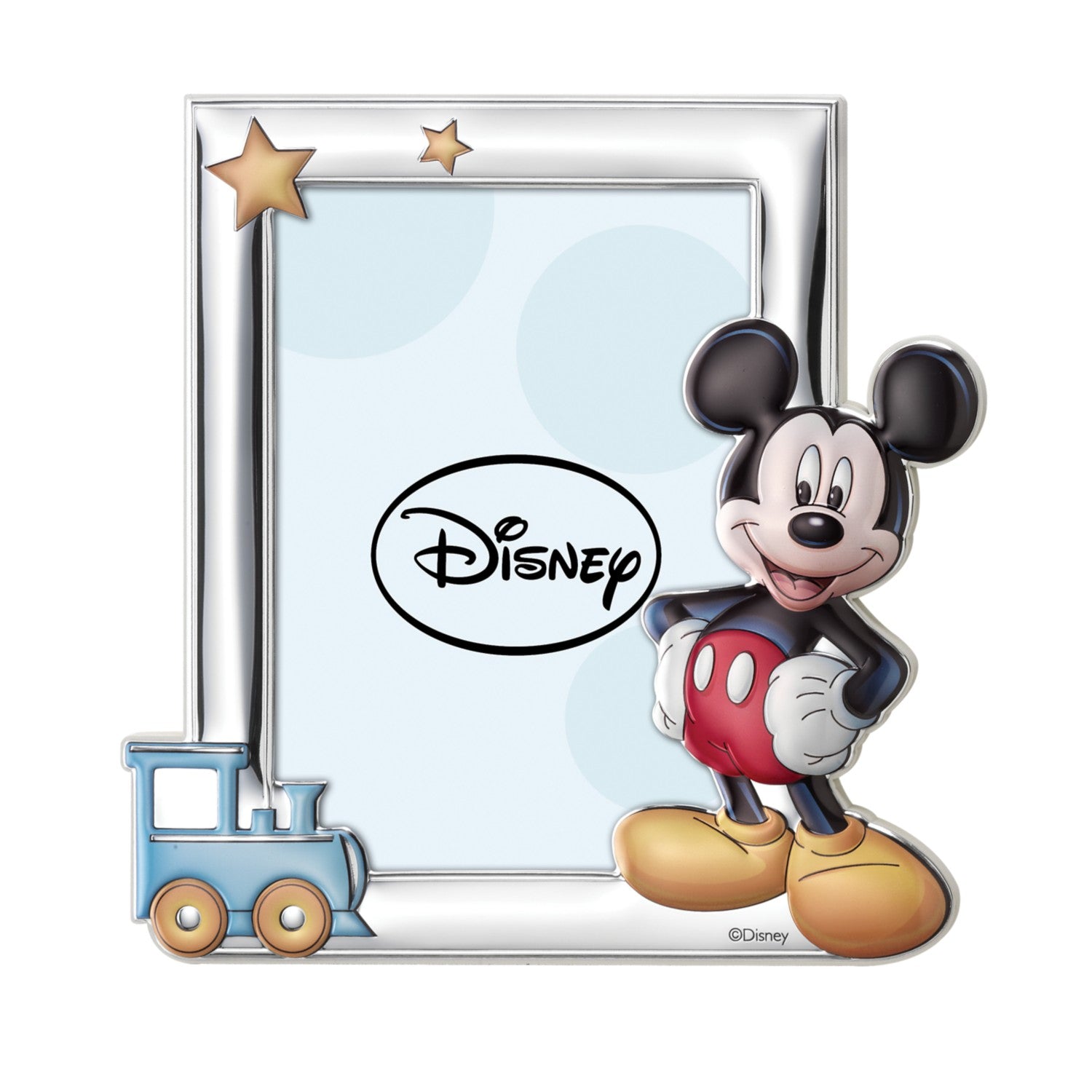 [Directly imported from Italy] VALENTI photo frame silver processing Mickey Mouse (locomotive full color) D237 4LC 13x18cm 2L size