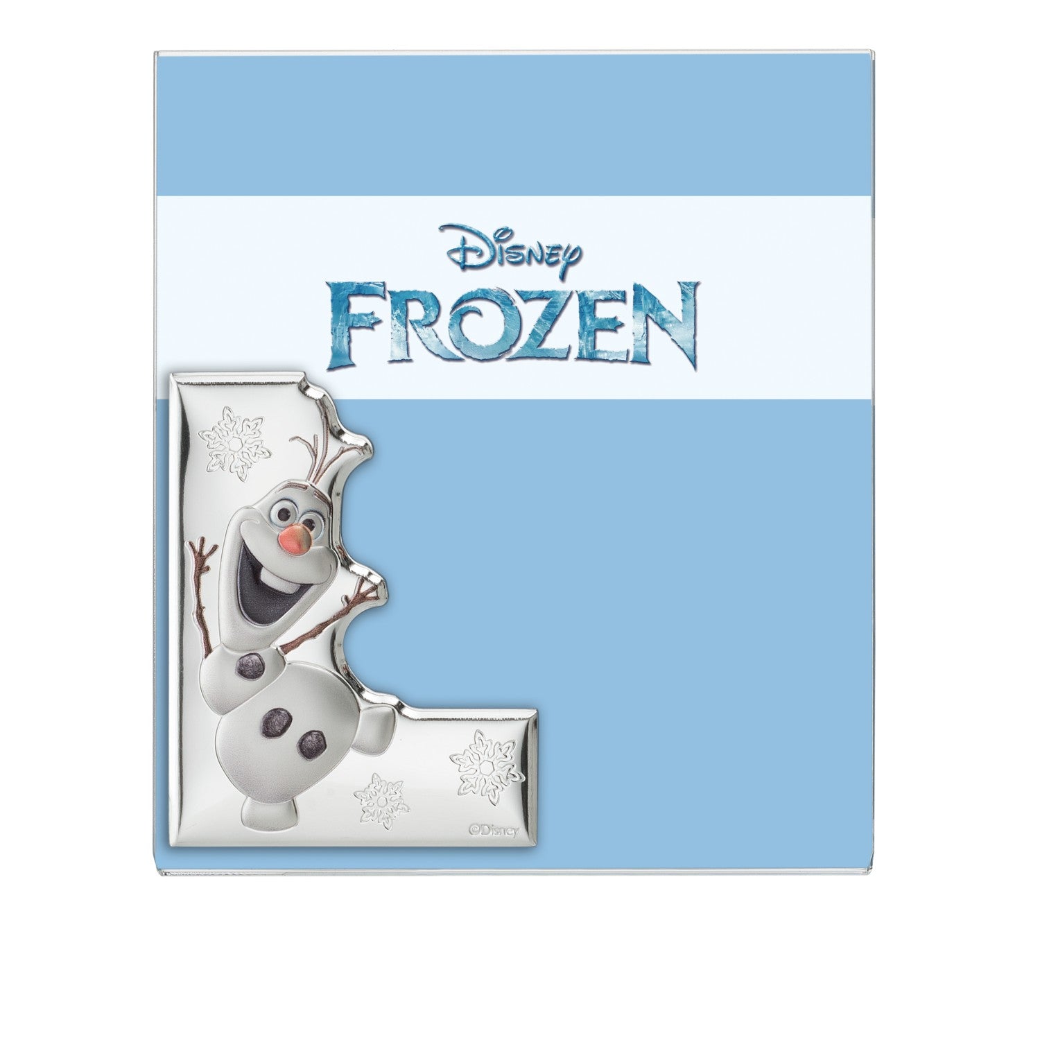 [Directly imported from Italy] VALENTI plexiglass photo frame silver processing Frozen Olaf (A) D428 4X 15x20cm 2L size