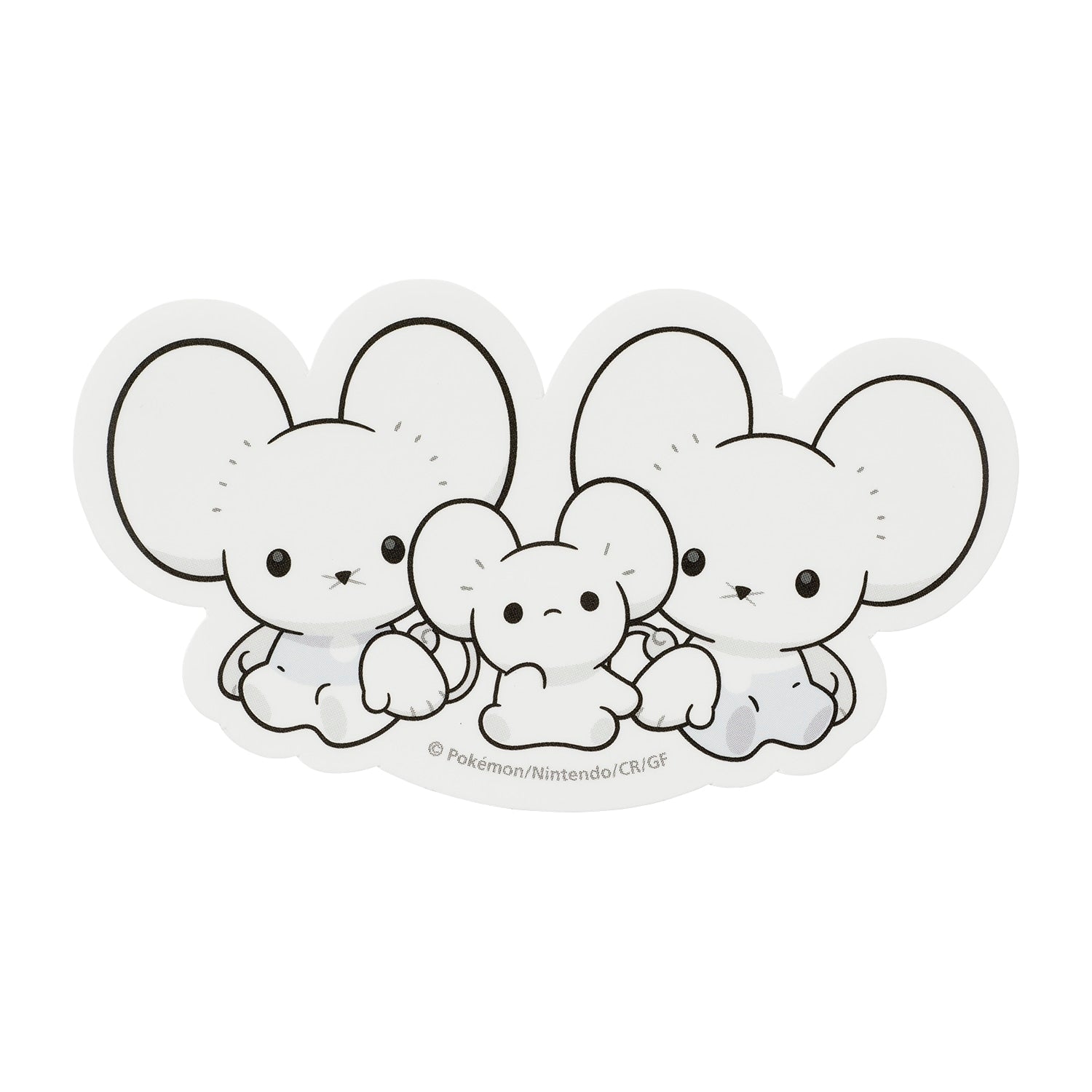 Pokemon Sticker Narwhal Mouse (3-breasted family)