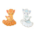Nitamono Vulpix earrings with fox details from Japan