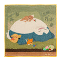 Snorlax and Eevee hand towel from Japan, featuring cute Pokemon characters