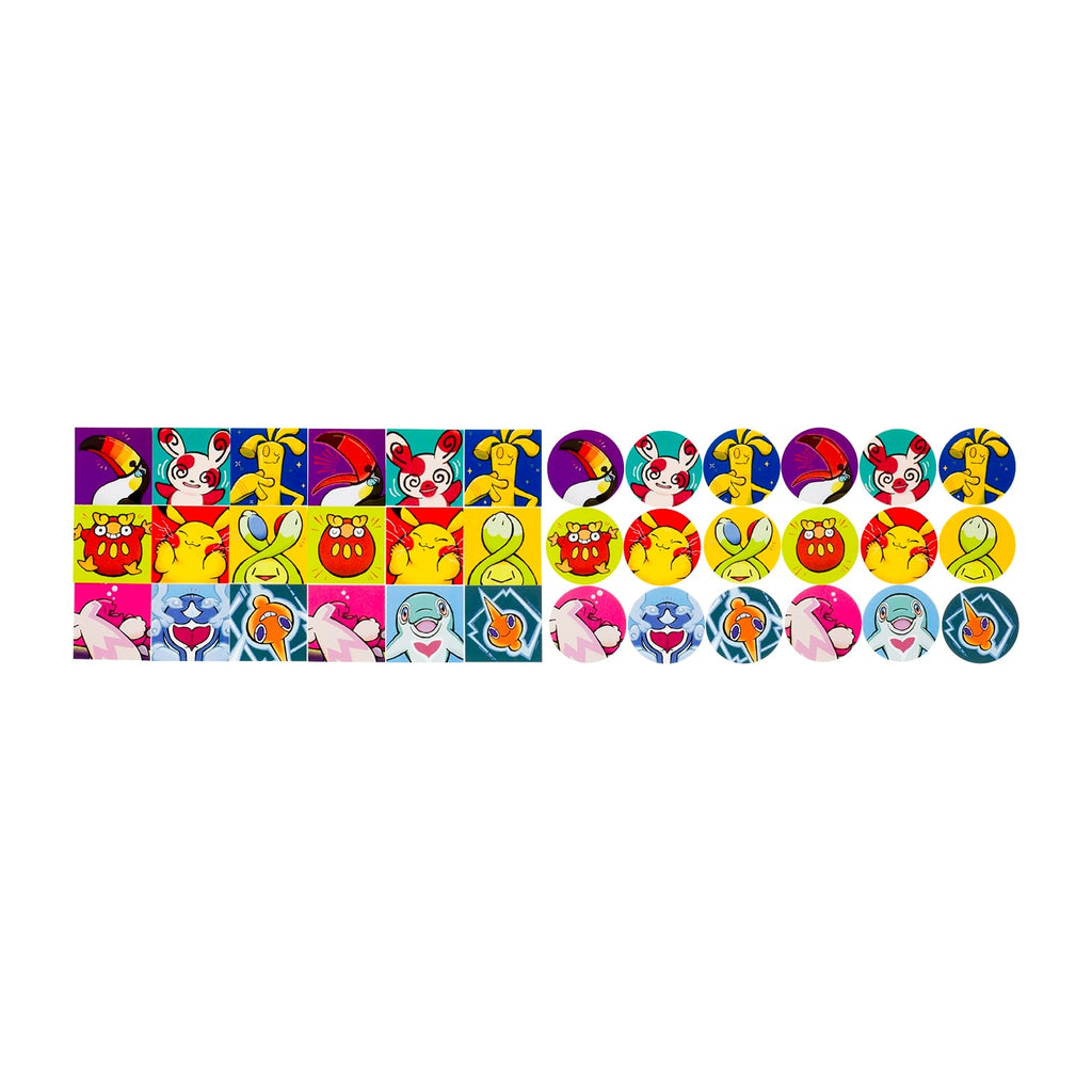 Authentic Japanese Pokemon Stickers with Pikachu, rare collectible