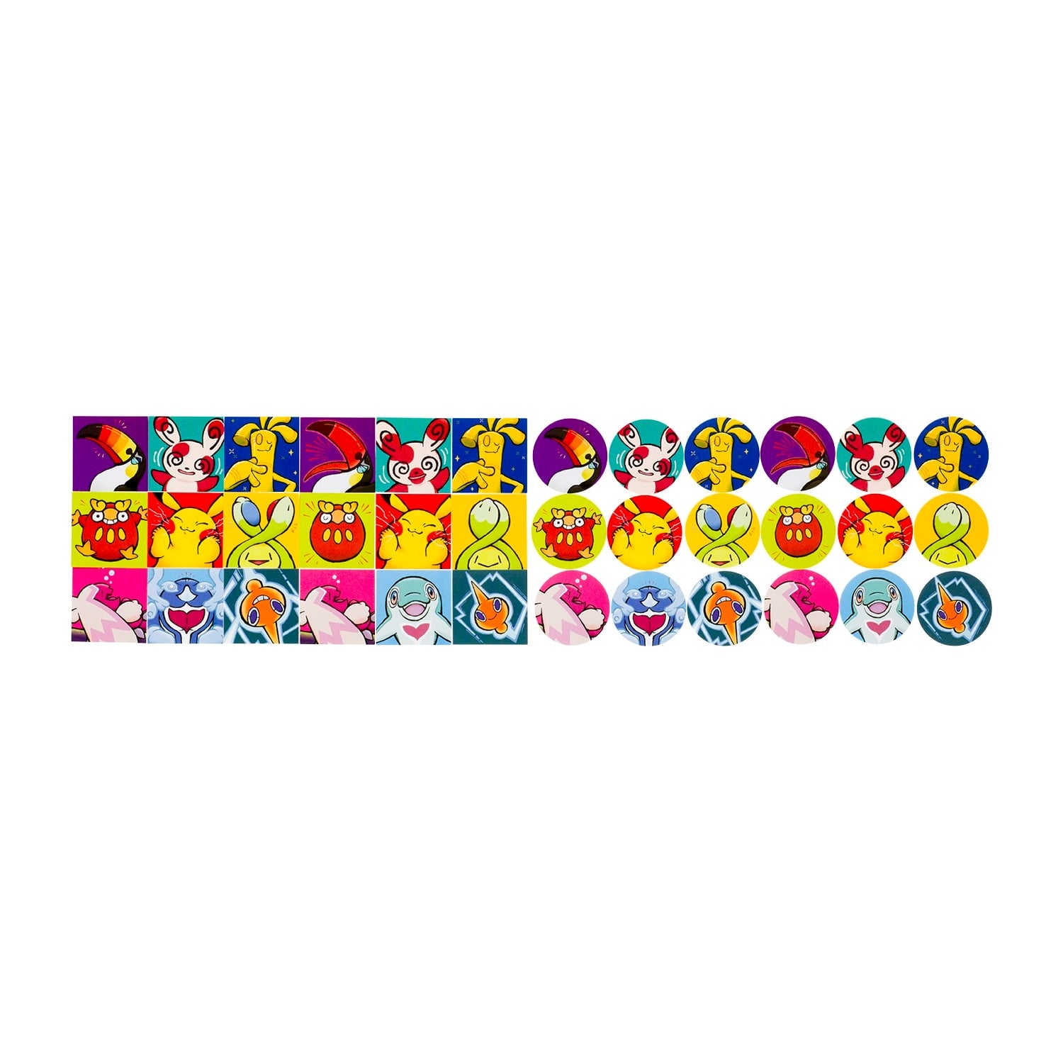 Authentic Japanese Pokemon Stickers with Pikachu, rare collectible
