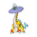 Pokemon Sticker Takeru Raiko Raging Bolt from Japan, featuring Electric Dragon type