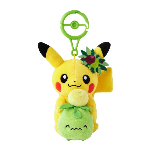 Mascot Pikachu & Minive with carabiner Pokemon Center Kagawa