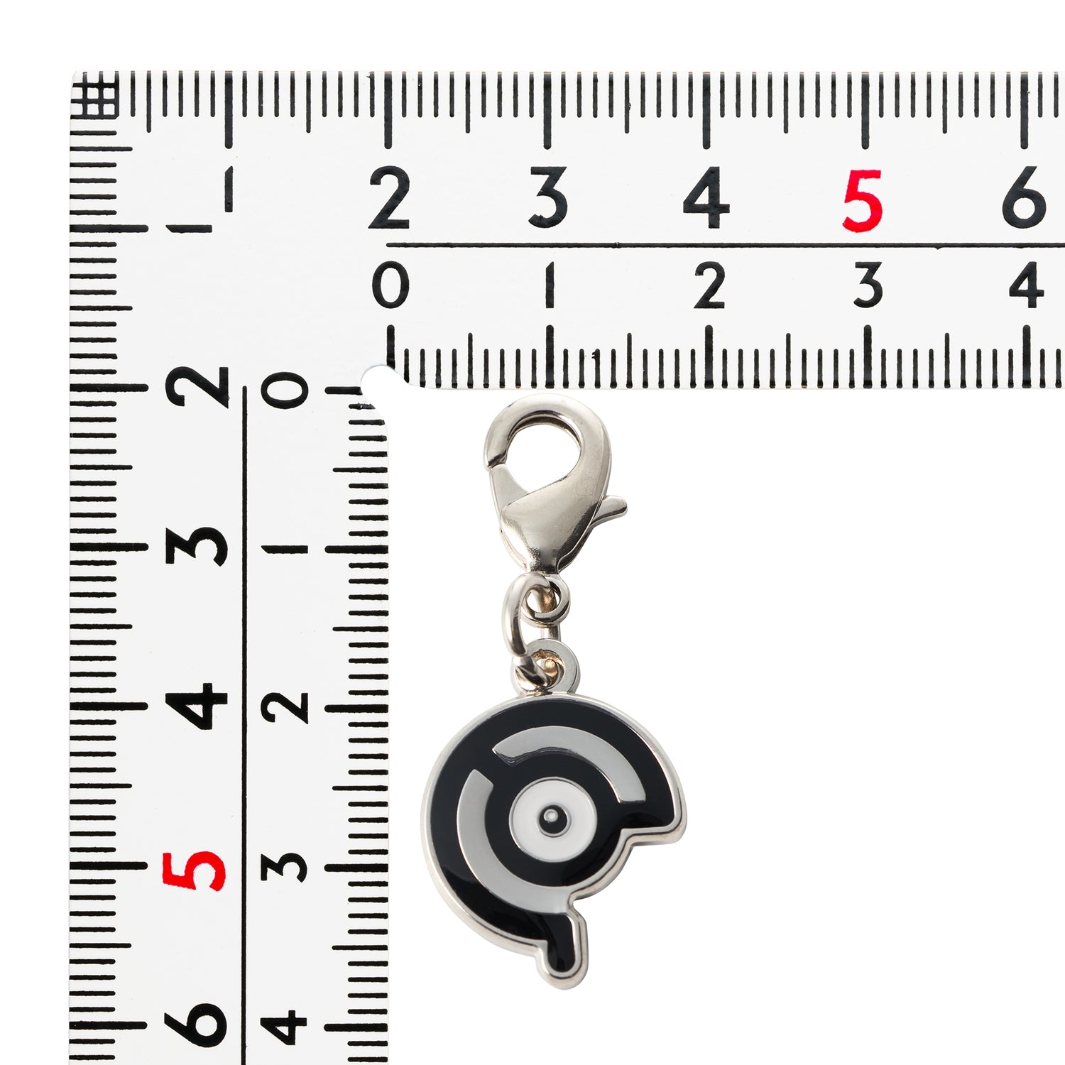 National Encyclopedia Metal Charm 201-C, shiny metal finish from Pokemon Center Japan