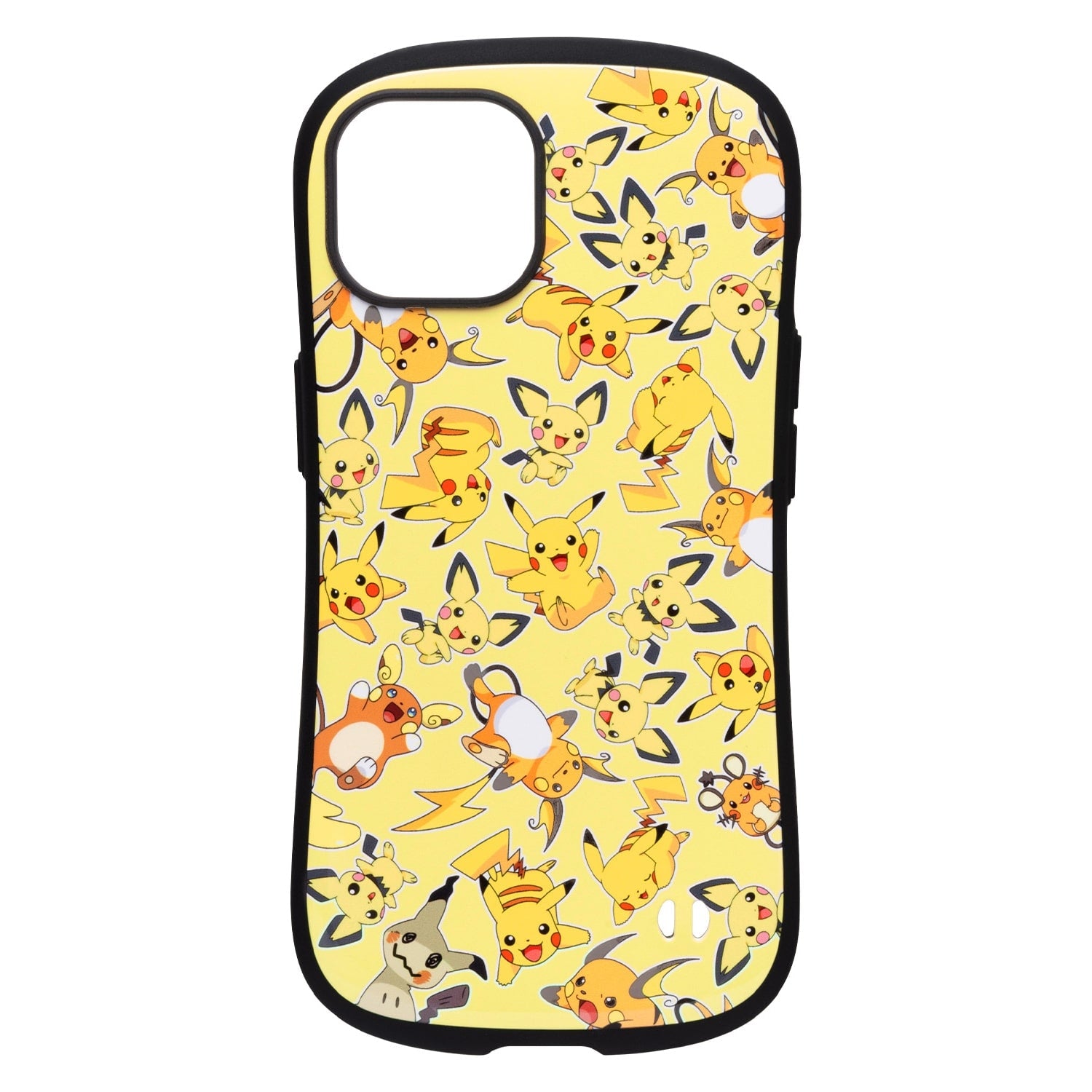 iFace First Class iPhone case with Kakuna artwork from Japan, yellow background