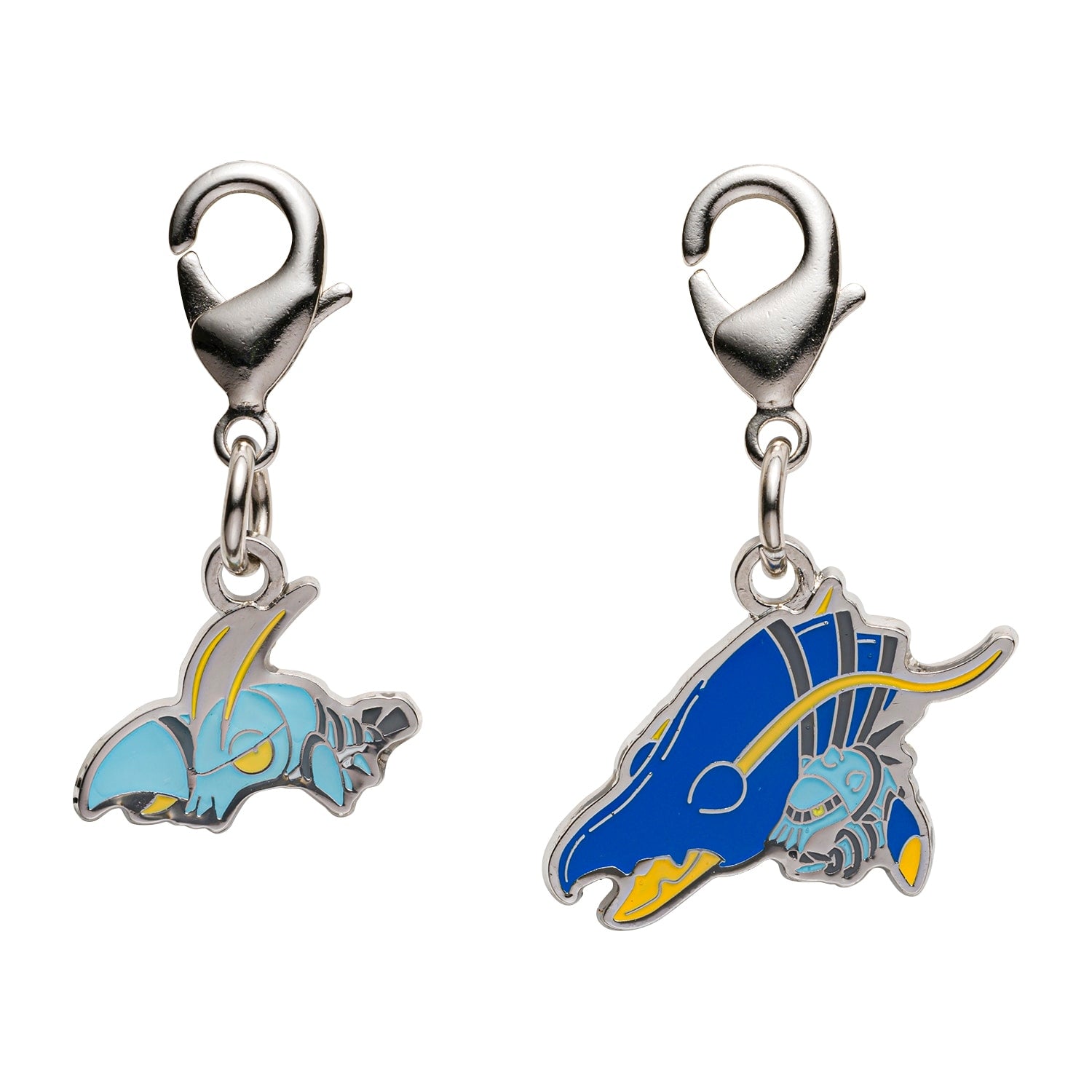 Pokemon National Encyclopedia Metal Charm 692/693 from Japan, detailed metal figure