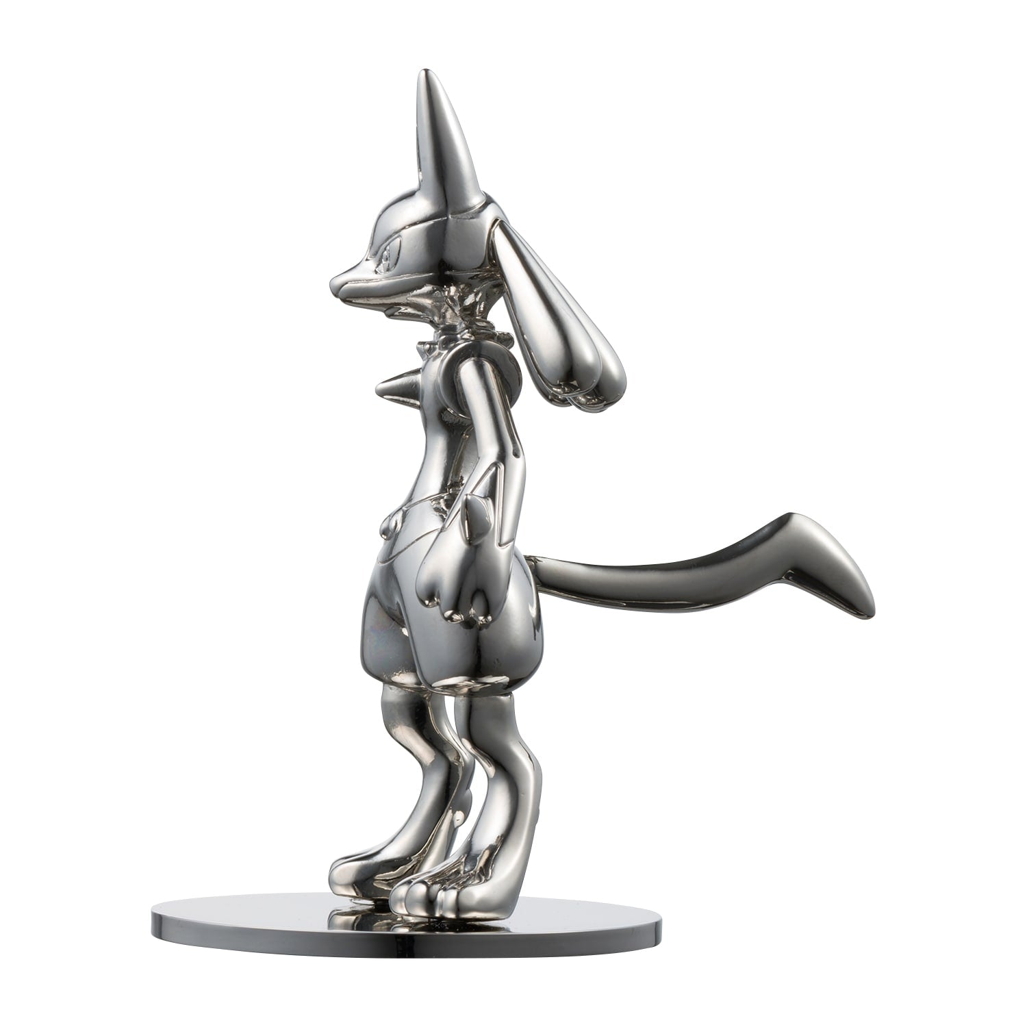 Pokemon Lucario figure, authentic Japan merchandise, side view