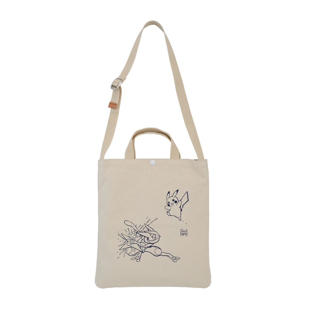 2WAY tote bag Gekkouga and Pikachu NINJA SHUGYO