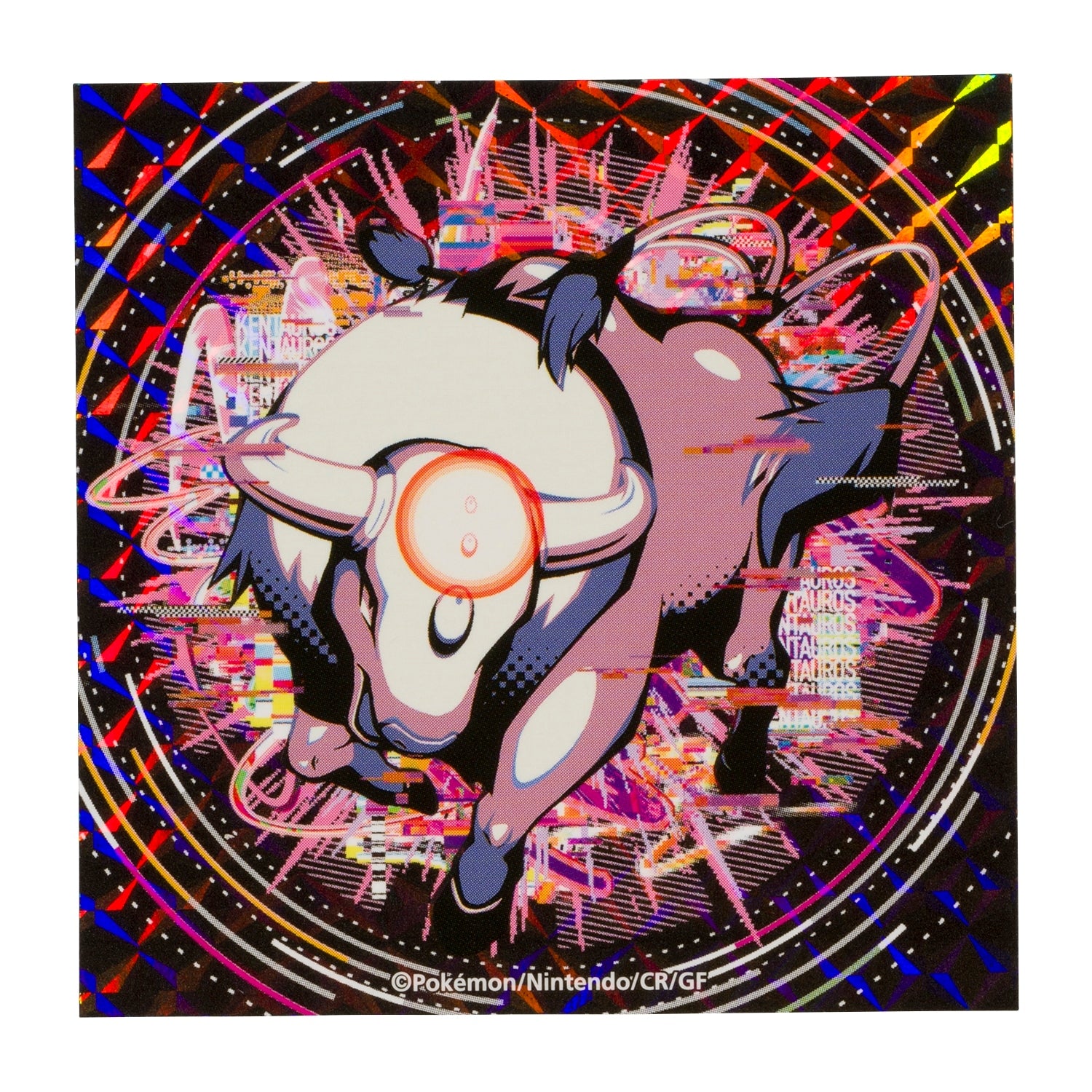 Authentic Japanese Pokemon Center sticker set with Tauros, sourced from Japan