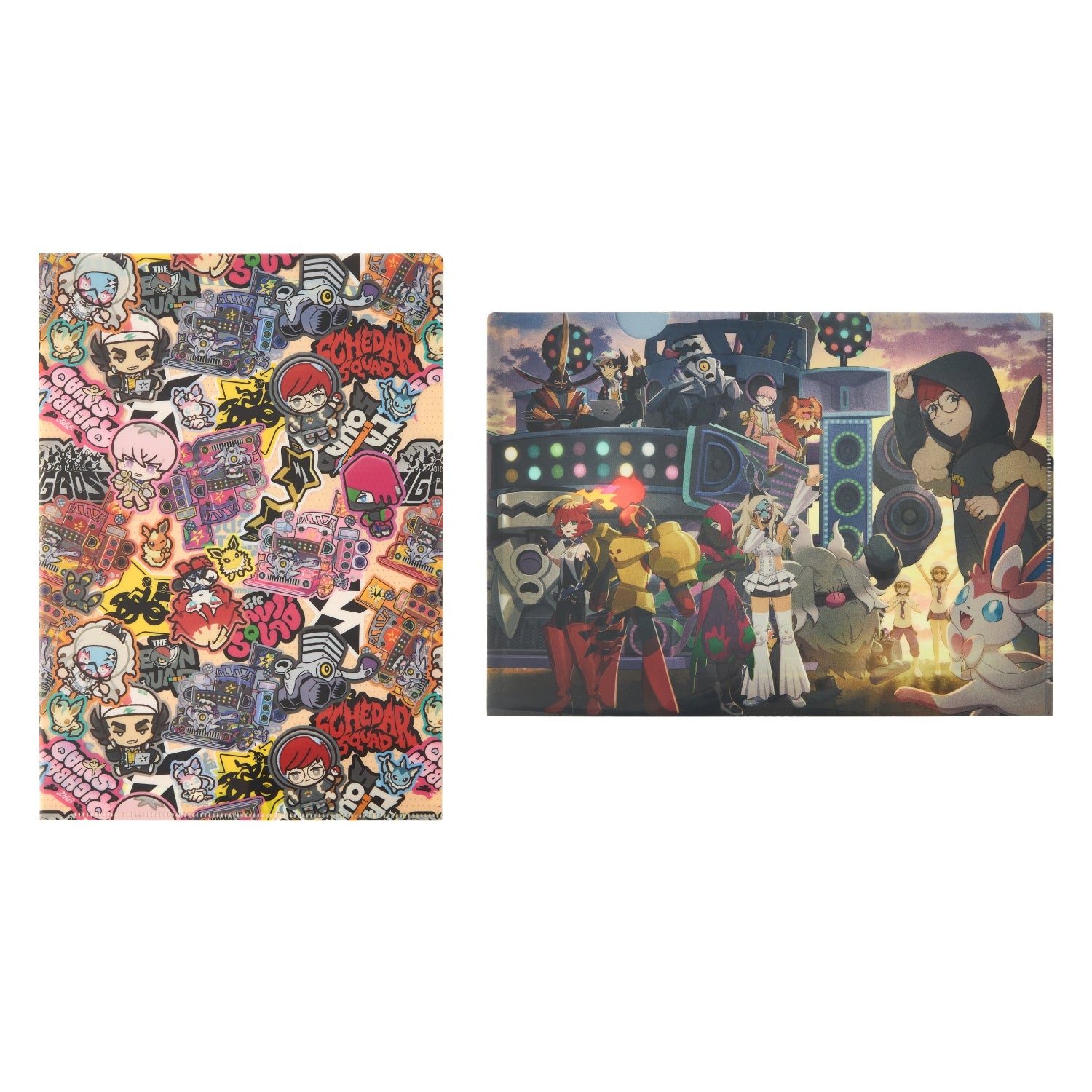 A4 clear file set of 2 POKÉMON TRAINERS -STARDUST★BESTIES-