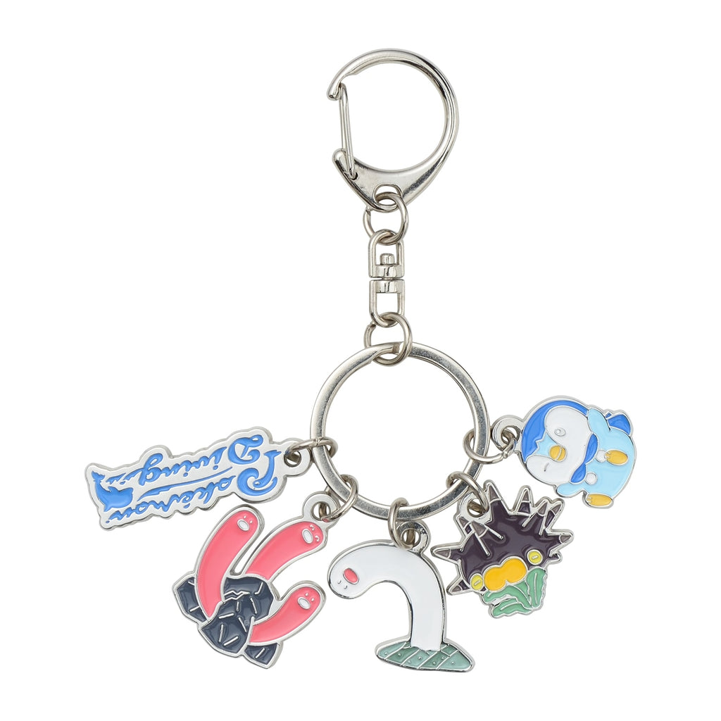 Metal Piplup keychain from Japan, diving pose with detailed wings