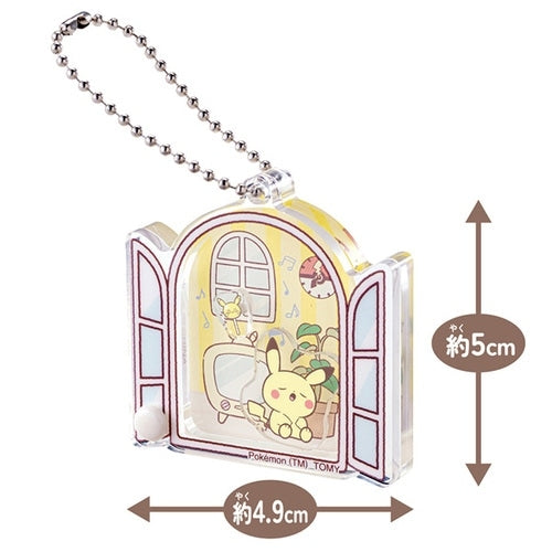 Poke Piece Moving Acrylic Charm Collection House, authentic Japanese anime collectible