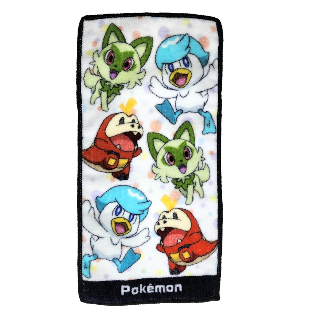 Japanese Pokémon mini towel with standard logo and vibrant colors from Japan