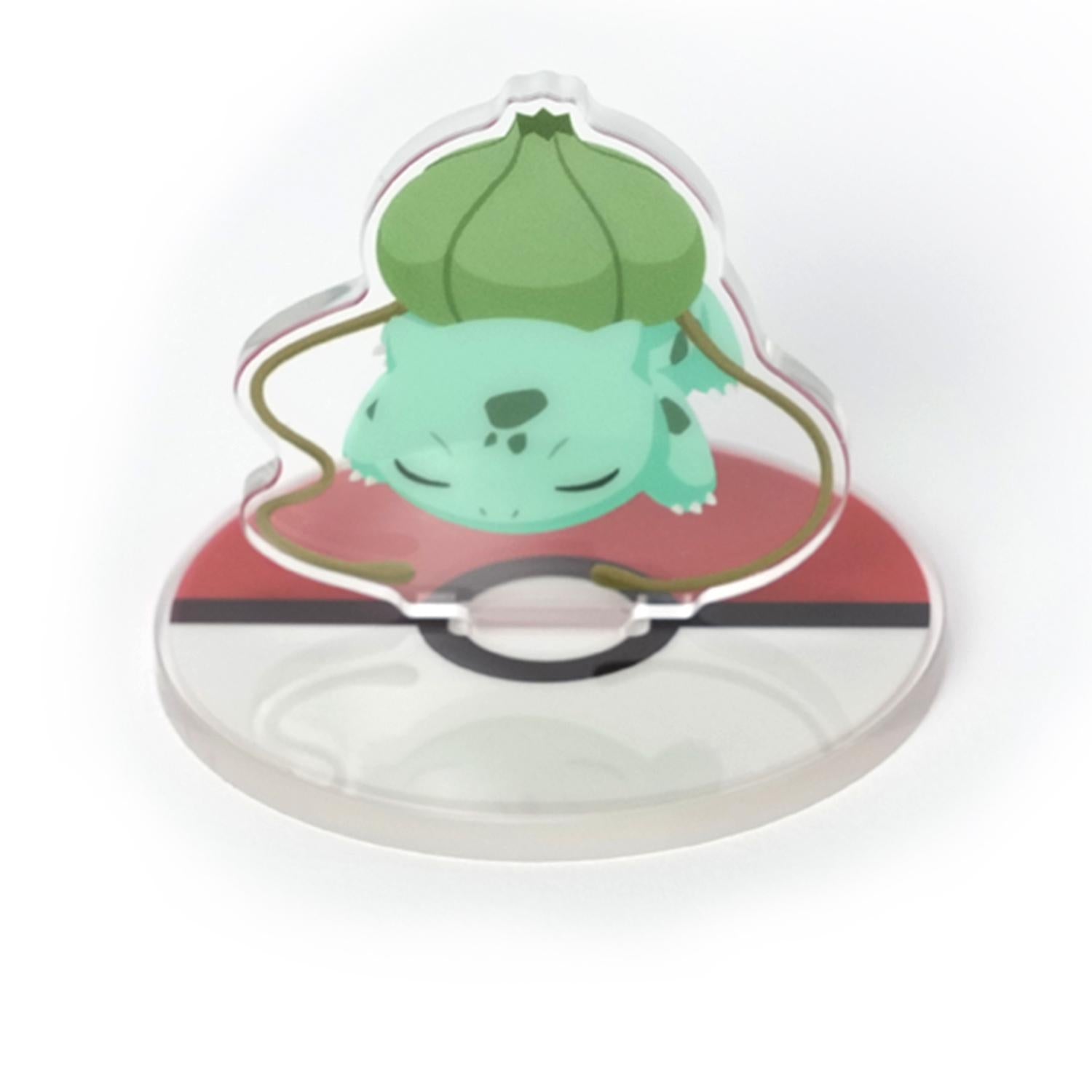 Side view of Pokemon Sleep Good Night Acrylic Stand vol.1, highlighting its compact size from Japan