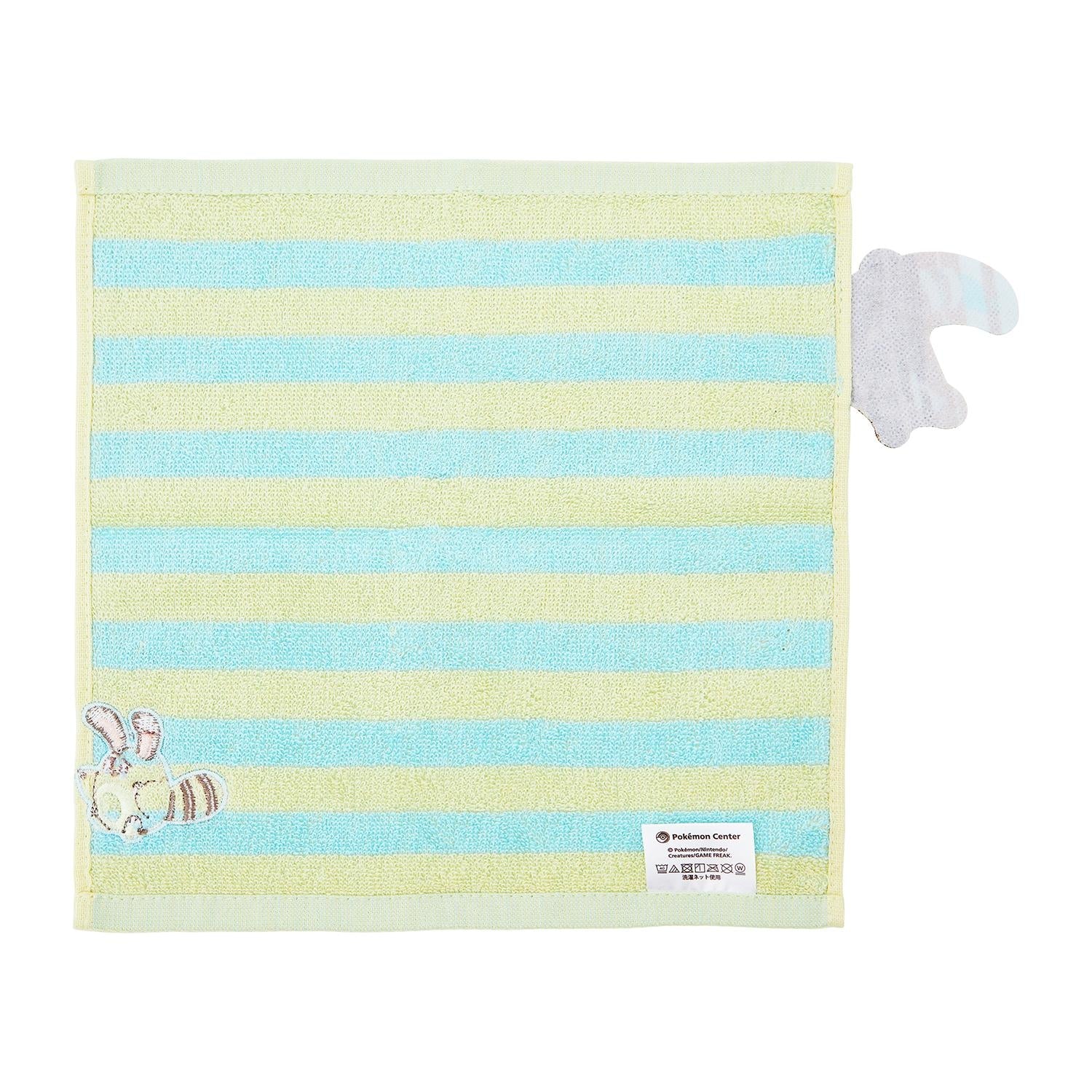 Close-up of Pokemon Hand Towel Nakibeso Otachi & Otachi, made in Japan with high-quality materials
