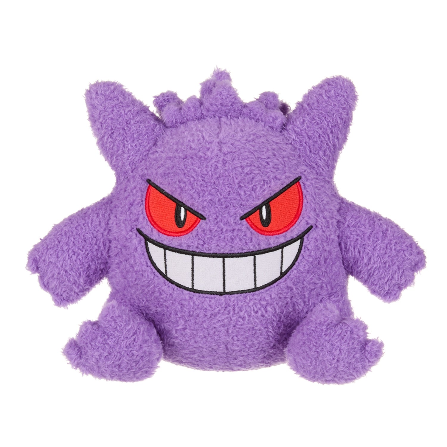 Gengar fluffy petite plush toy with cute face from Japan